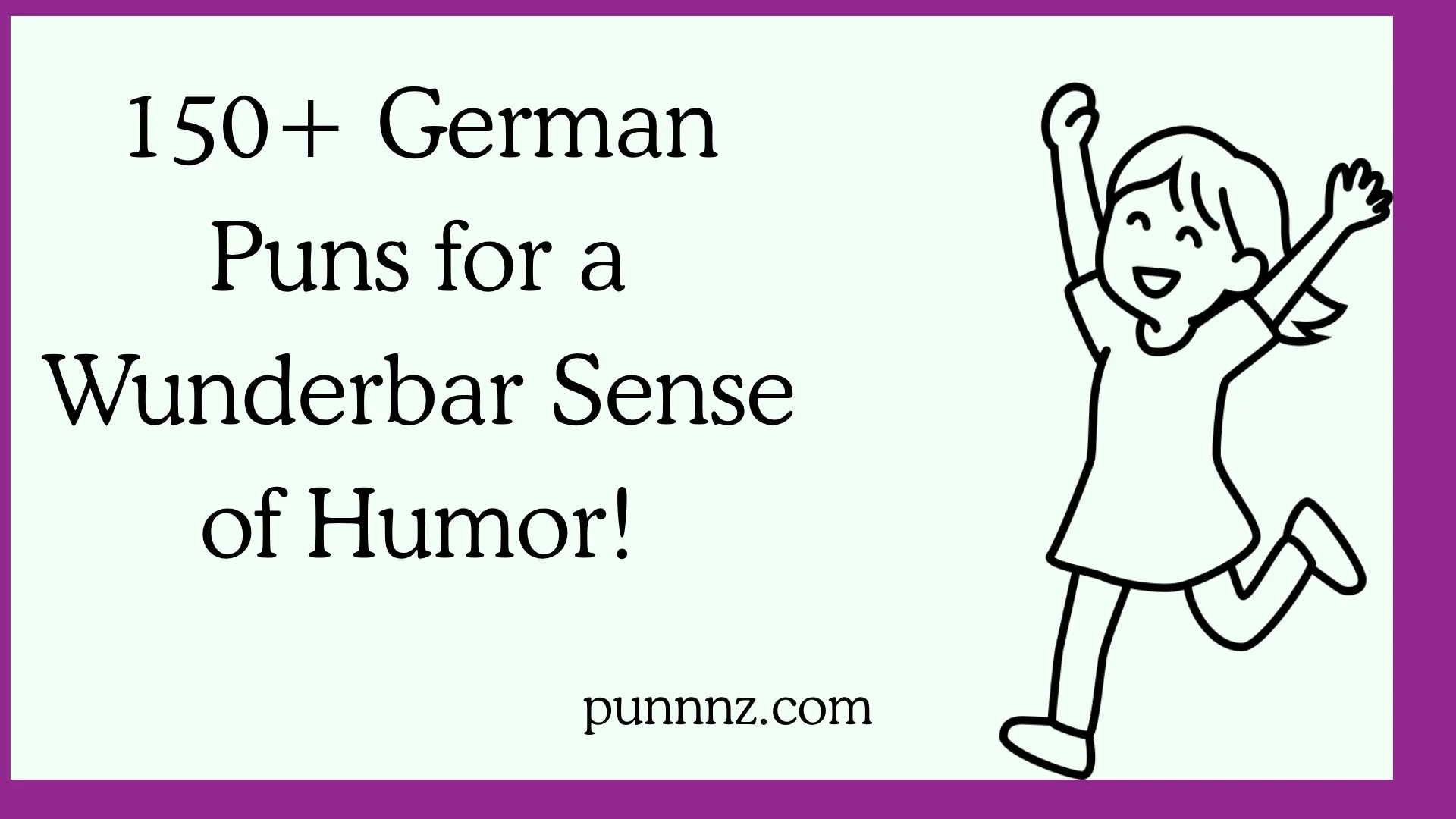 German Puns for a Wunderbar Sense of Humor!